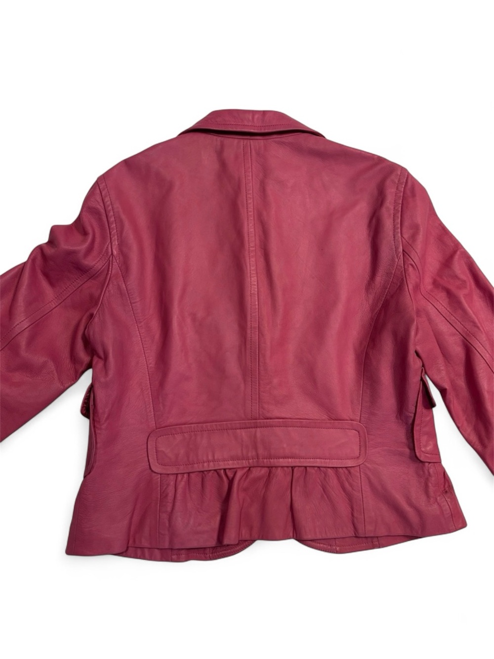 Nine West Pink Genuine Leather Blazer, SZ. L - Picture 3 of 10